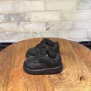Nike Force 1 Low EasyOn Toddler Kids Black Sneakers